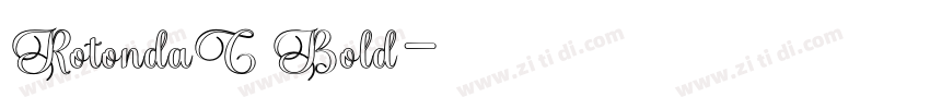 RotondaC Bold字体转换